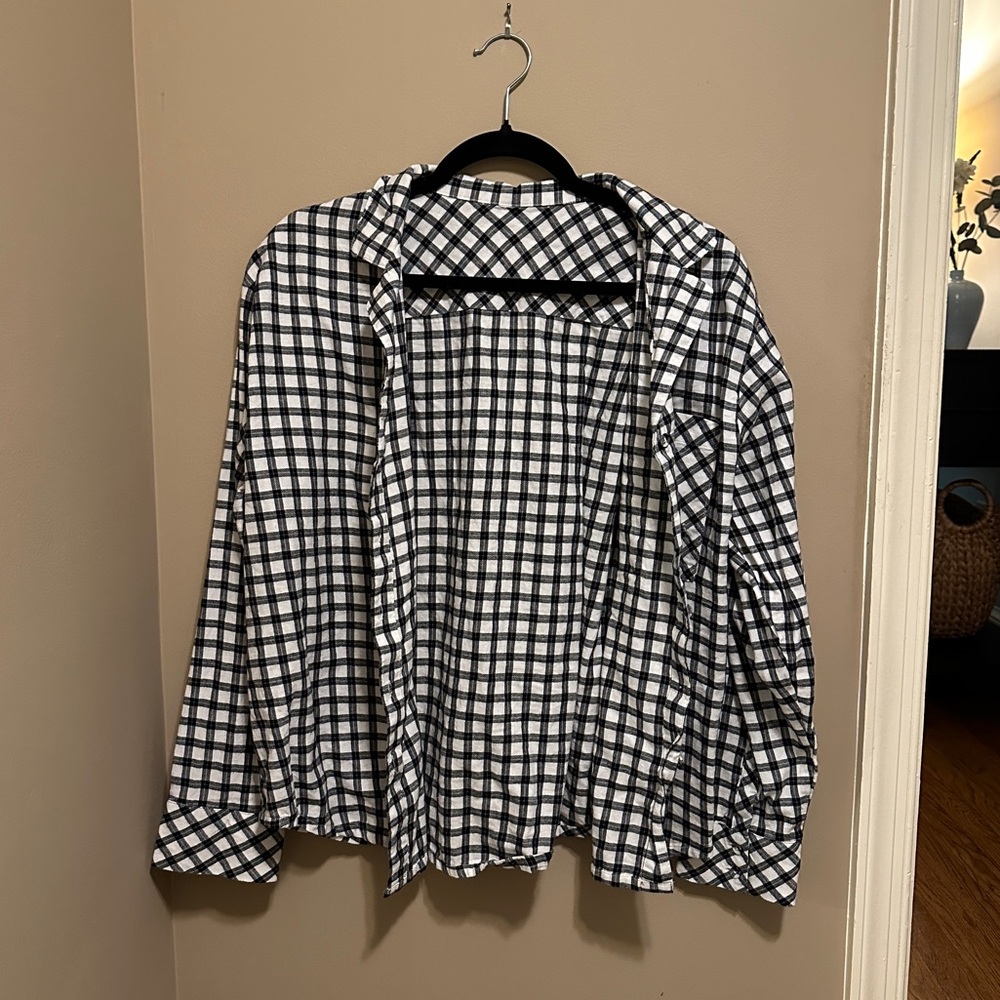Black and White Checkered Flannel